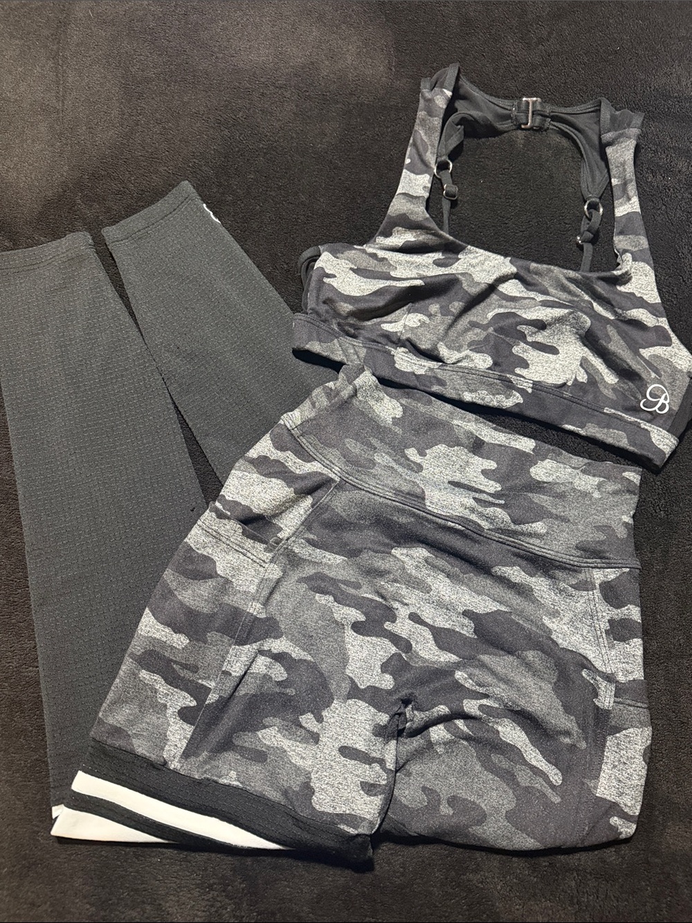 Bombshell sportswear Camo Leggings and Sports Bra Set
